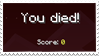 Minecraft 'You Died' screen